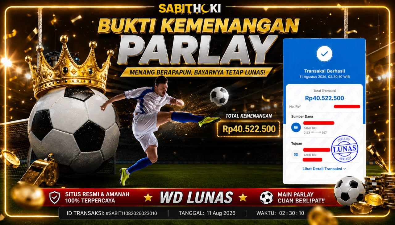 Selamat Kepada Member setia SABITHOKI telah WD RP. 40.522.000,-